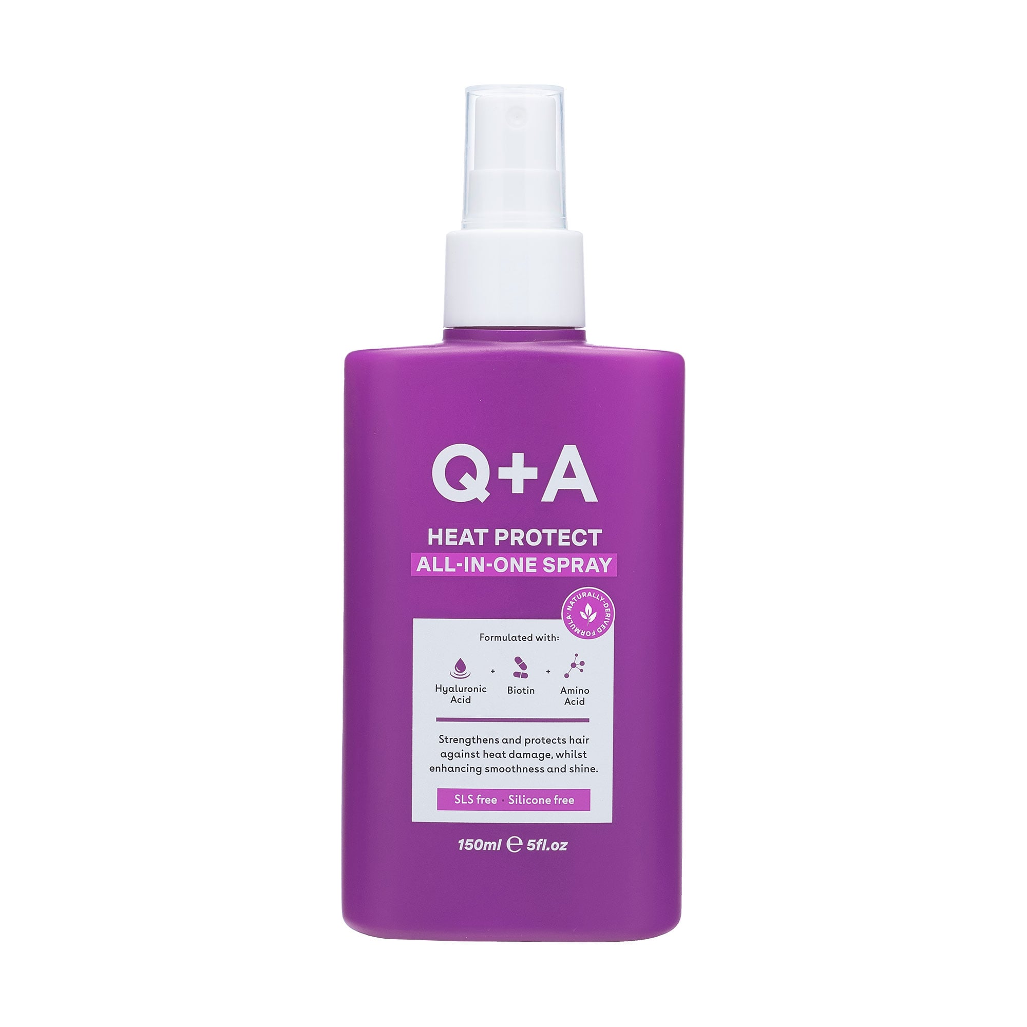 Уцінка! Термозахист для волосся Q+A Heat Protect All-in-One Spray, 150 мл